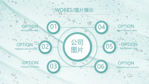 蓝色创意美容化妆品介绍工作总结PPT