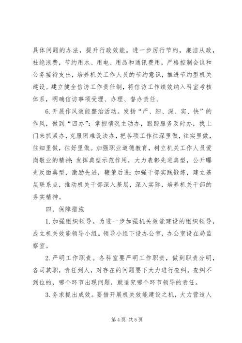 机关效能建设工作计划 (4).docx