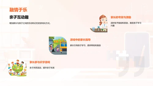 识字游戏教学法PPT模板