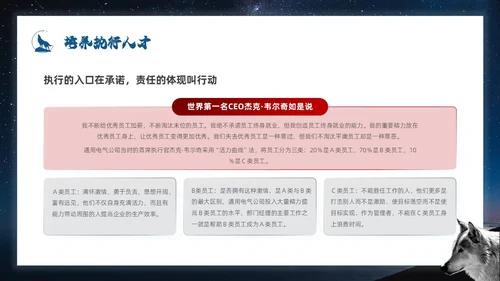 蓝色简约商务风如何打造狼性团队企业培训PPT模板团队建设
