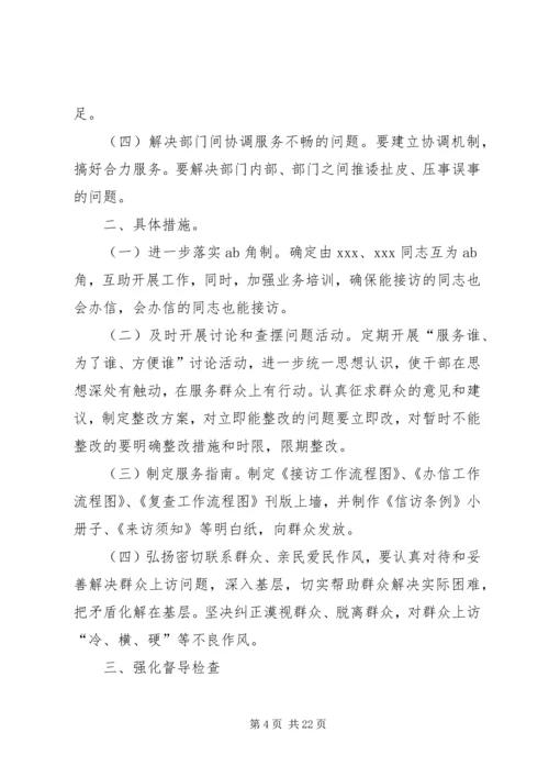 区信访局机关作风整顿活动实施意见.docx