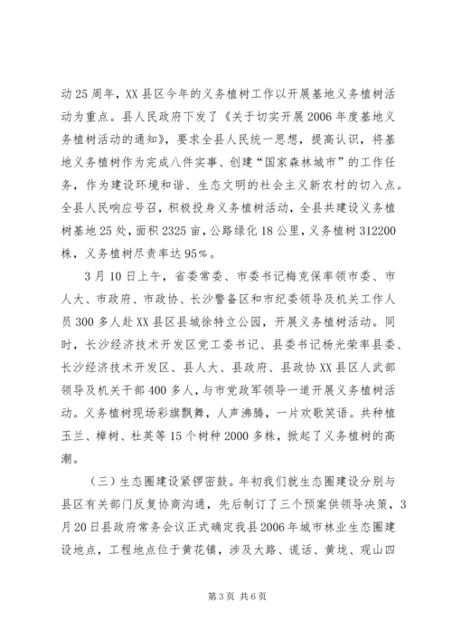 县林业局一季度工作情况汇报 (8).docx