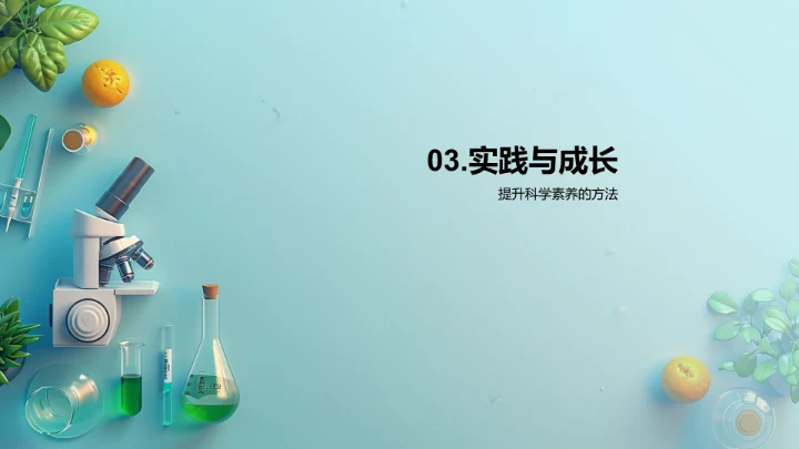 科学社团简介报告PPT模板