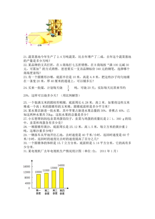 六年级小升初数学应用题50道带答案（培优）.docx