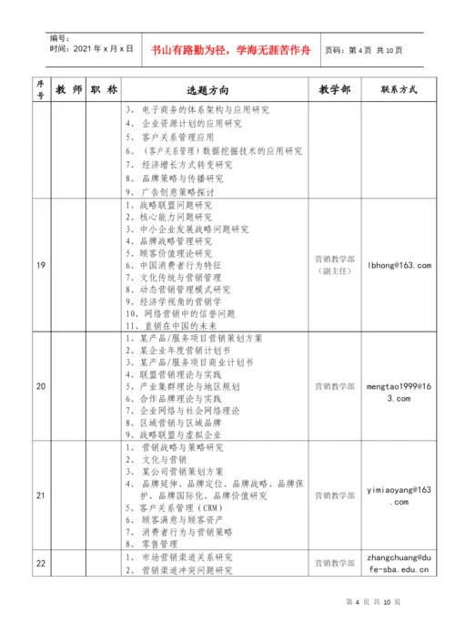 工商管理学院00级毕业论文选题.docx