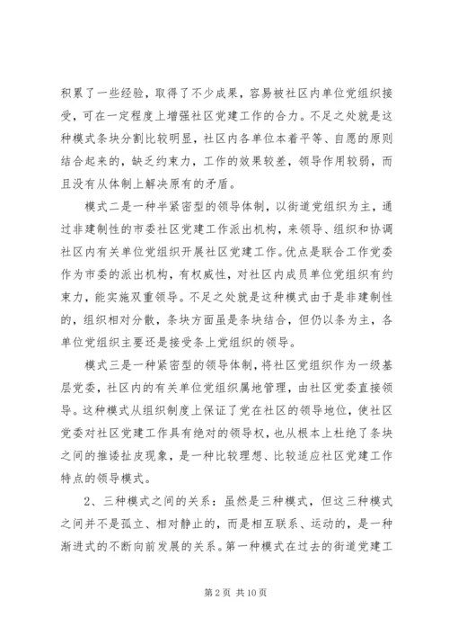 社区党的建设问题思考.docx