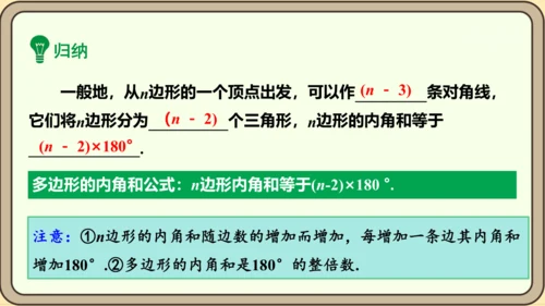 人教版数学八年级上册11.3.2  多边形的内角和课件（共29张PPT）