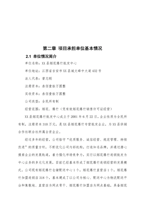 烟花爆竹销售项目可行性报告.docx