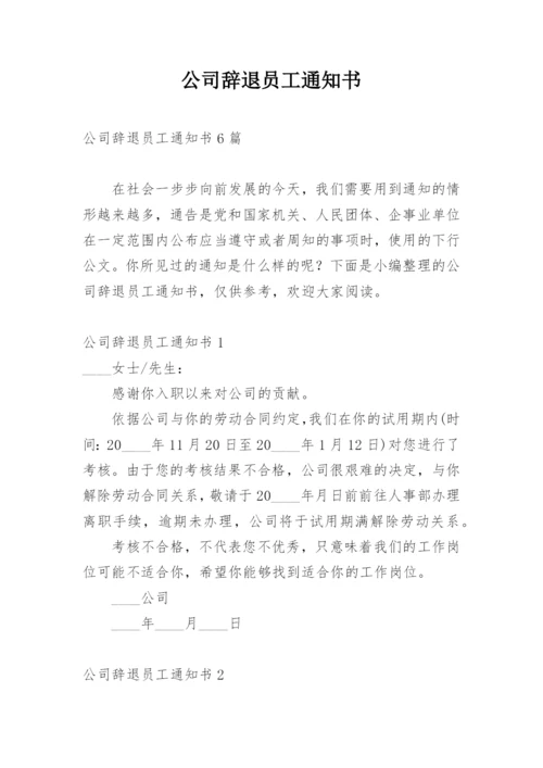 公司辞退员工通知书.docx