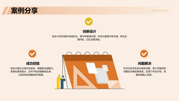 迎新班会流程介绍与展示PPT模板