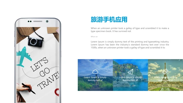 旅游行业美好生活旅行社宣传PPT模板