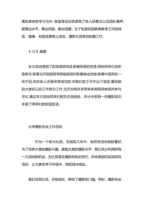 药摄影协会部门工作总结.docx