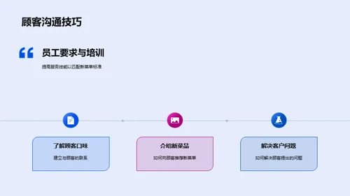 菜单革新与市场策略