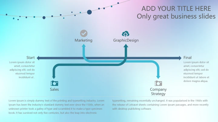 幻彩渐变英文商业计划书模板