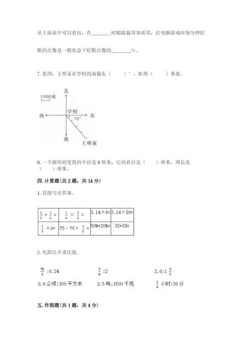 六年级上册数学期末测试卷及完整答案【易错题】.docx