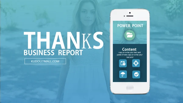 APP手机POWER POINT模板
