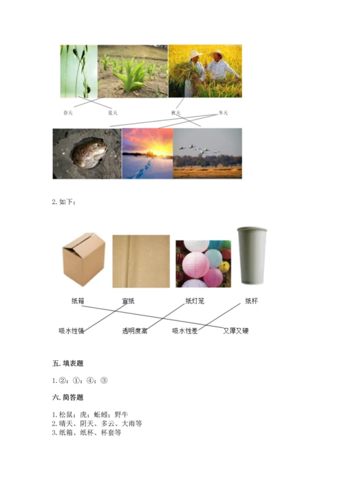 教科版二年级上册科学期末测试卷精品（巩固）.docx