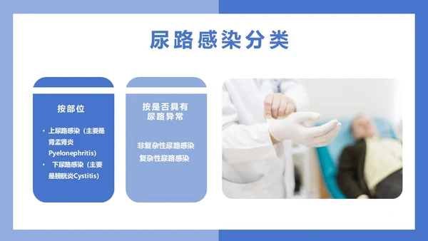 医疗风医疗泌尿系感染PPT模板