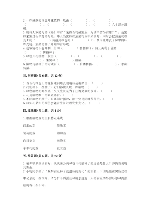 科学四年级下册第一单元《植物的生长变化》测试卷带答案（轻巧夺冠）.docx