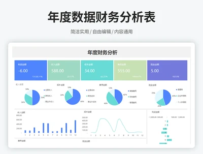 年度数据财务分析表