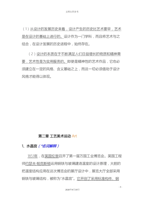 世界现代设计史考研重点笔记整理.docx