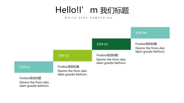 绿色小清新个人工作总结述职通用PPT动态模板
