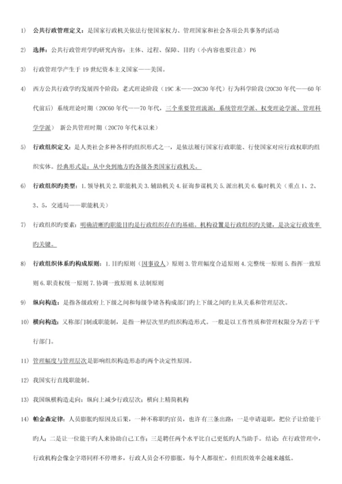 2023年行政管理知识点总结.docx