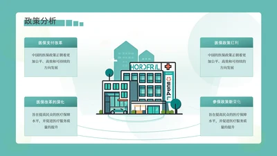 绿色扁平风并列环形环绕式内容页