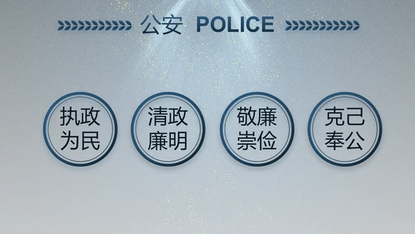 大气公安年终工作总结新年计划PPT