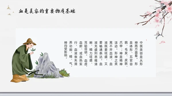 浅色水墨中医美容PPT模板宣传PPT动态PPT