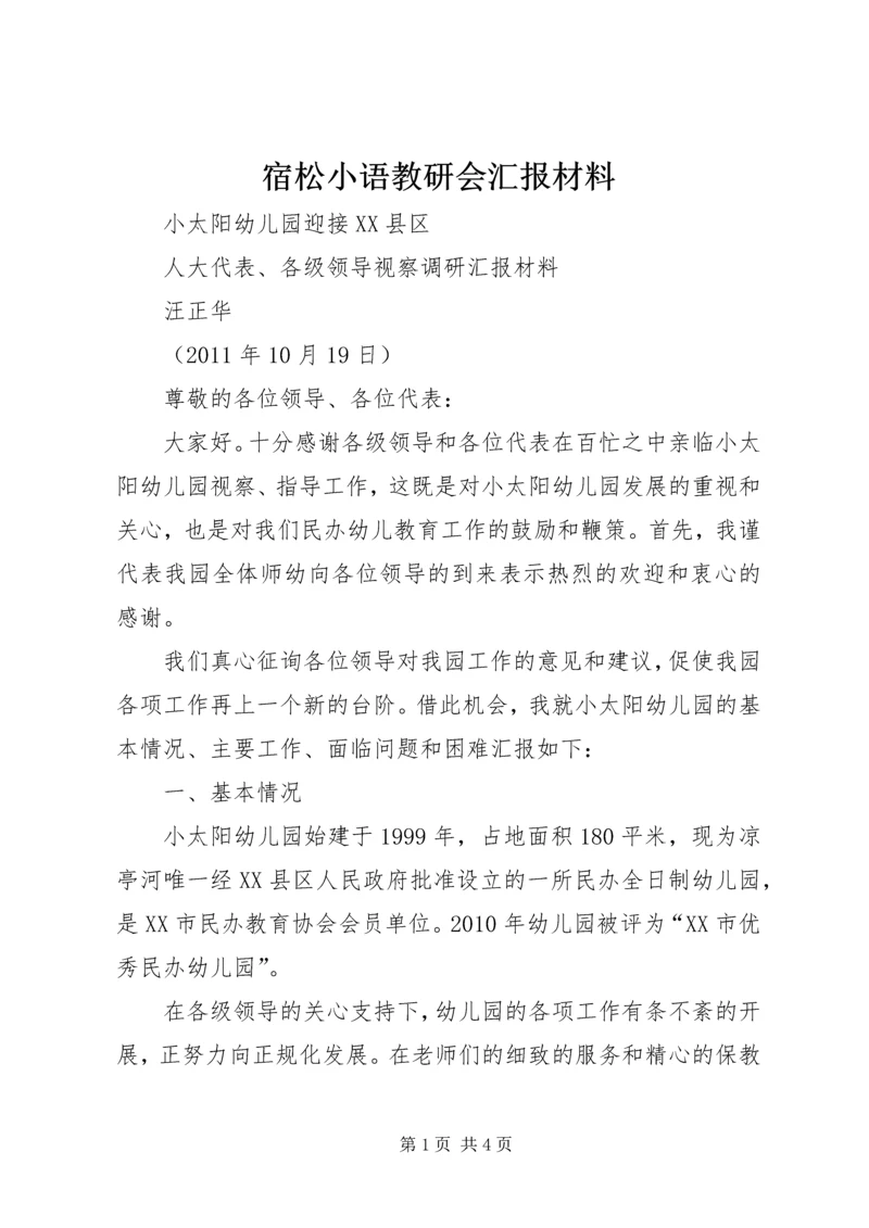 宿松小语教研会汇报材料.docx