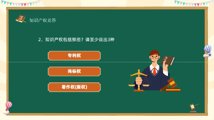 知识产权进校园通用PPT模板