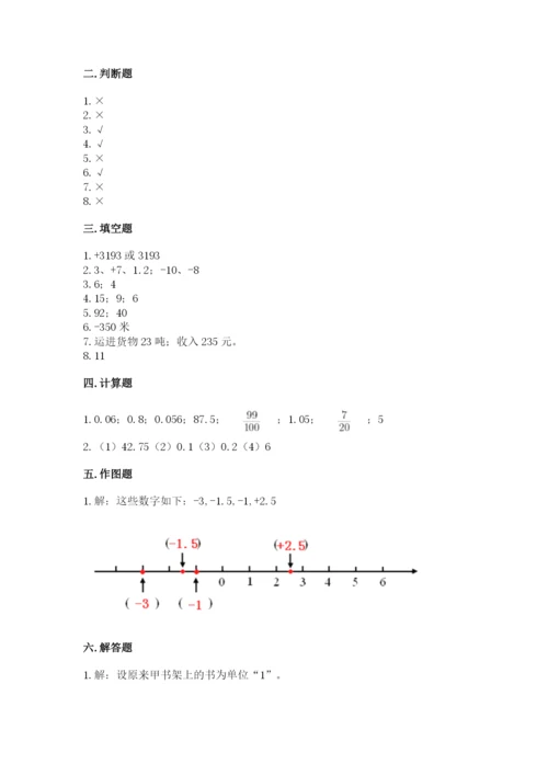 北京版六年级下册期末真题卷及答案（易错题）.docx