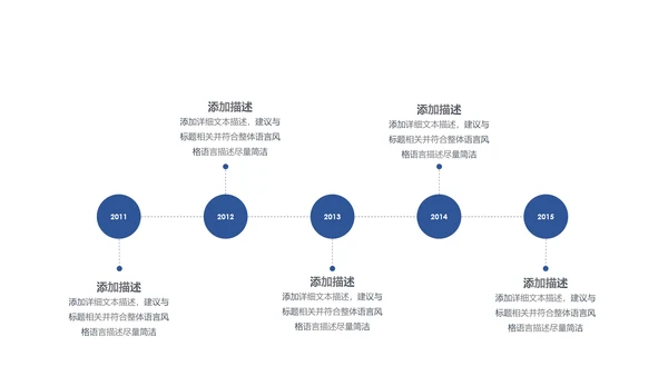 时间轴商务企业发展历程公司简介ppt模板