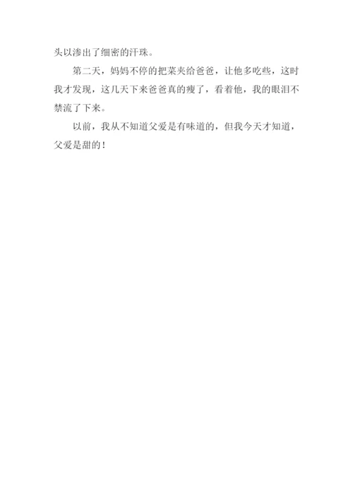 父爱的作文400字.docx