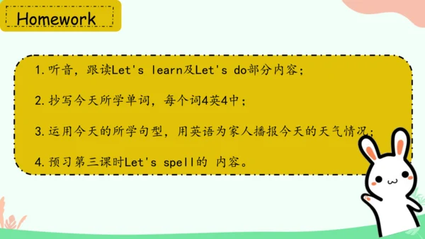 Unit 3 Weather Part A Let's learn 课件(共39张PPT)