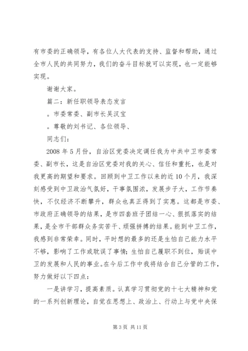 副市长就职表态发言.docx