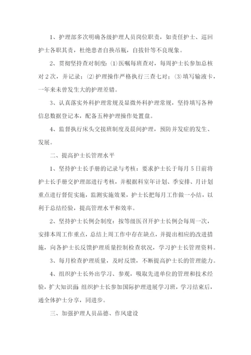 护士长月工作计划.docx