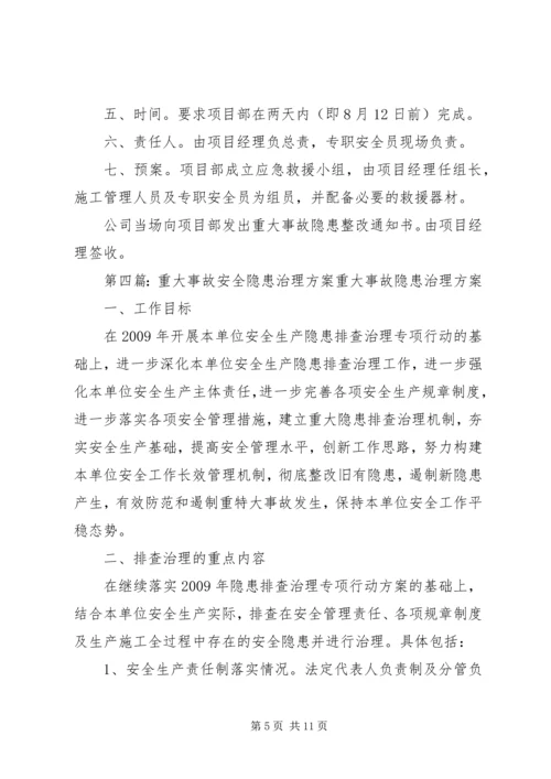 重大事故隐患治理方案 (4).docx