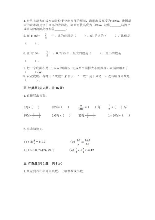 冀教版小学六年级下册数学期末检测试题附答案（培优b卷）.docx