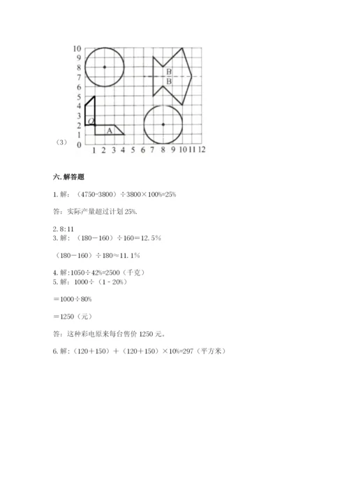 2022六年级上册数学期末考试试卷带答案（轻巧夺冠）.docx