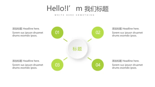 绿色时尚微立体述职总结汇报商务通用PPT动态模板