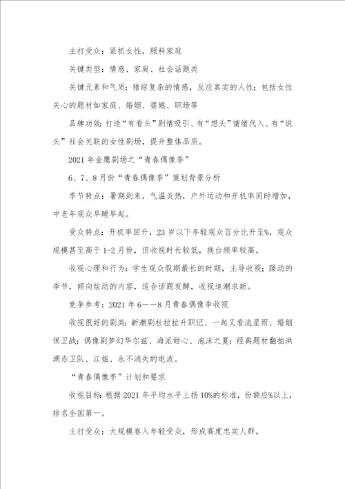 2021年季播节目策划的元素分析音乐类节目策划方案