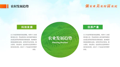 绿色简约农村现代化乡村建设农业发展ppt模板