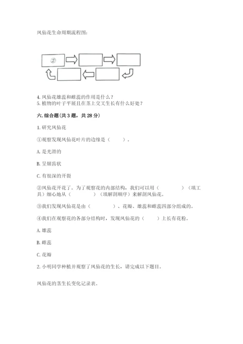 科学四年级下册第一单元植物的生长变化测试卷（培优b卷）.docx