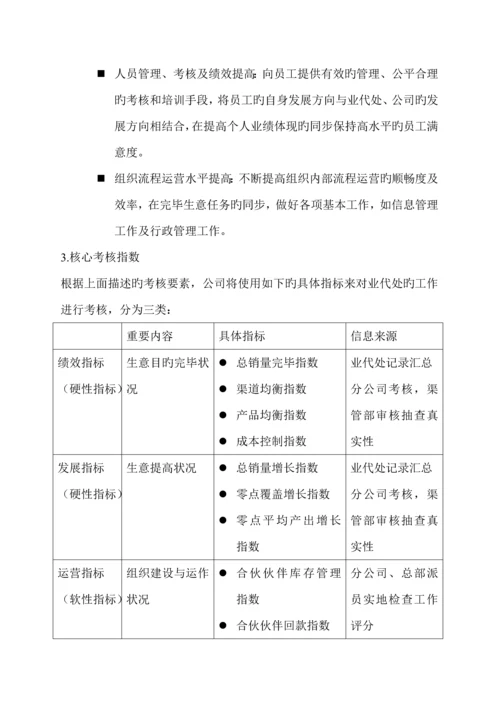 合作伙伴制营销考核标准手册.docx