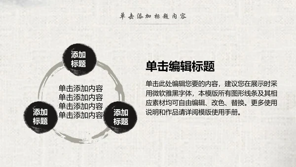 中国风水墨古典读书分享书香中国梦PPT模板