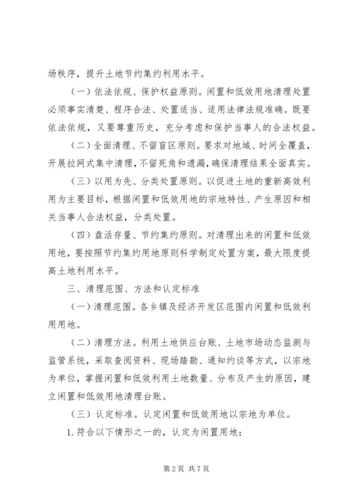 闲置土地清理处置实施方案.docx