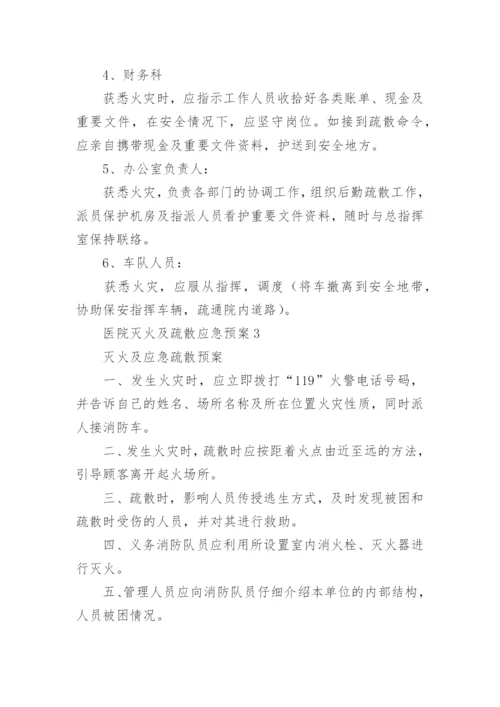 医院灭火及疏散应急预案.docx