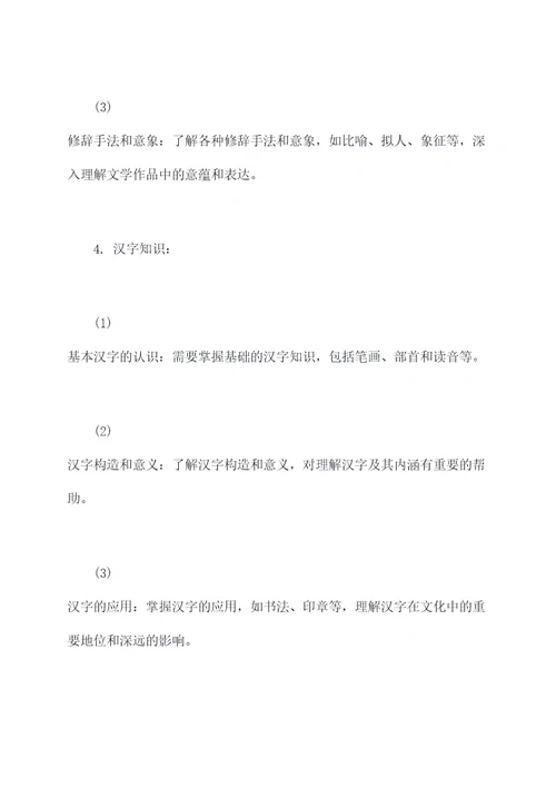 高中生语文知识点总结